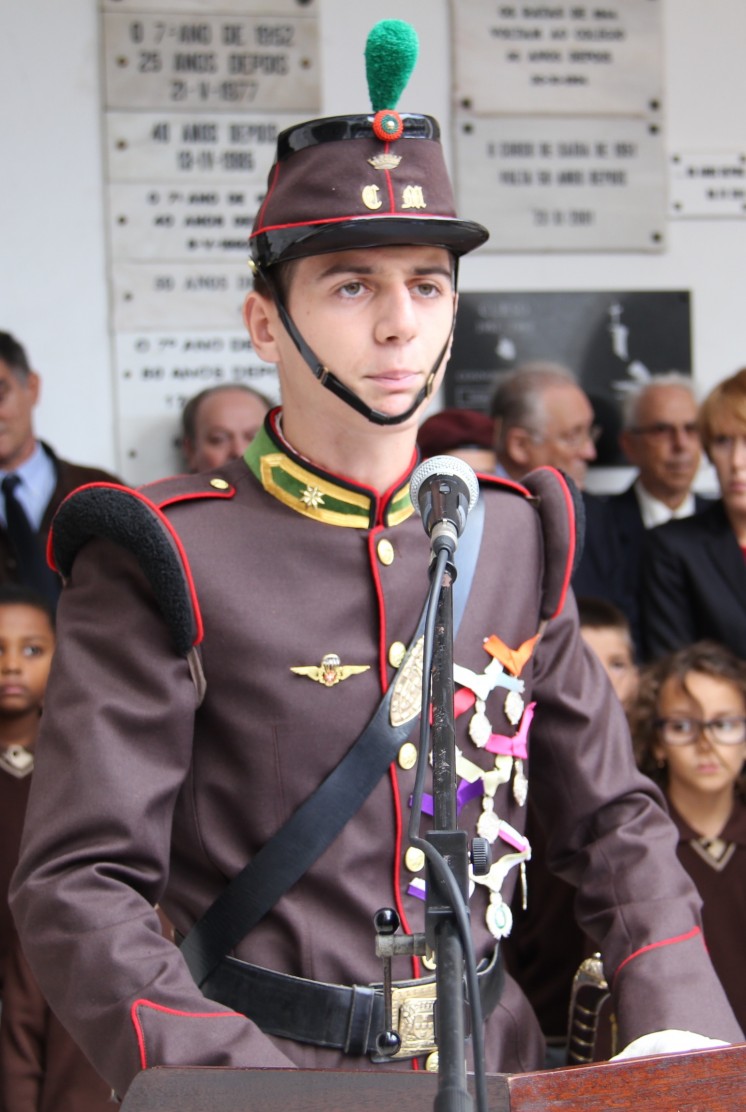 Discurso do Aluno Comandante do Batalhão (591/07) na Abertura Solene do Ano Lectivo 2014-2015