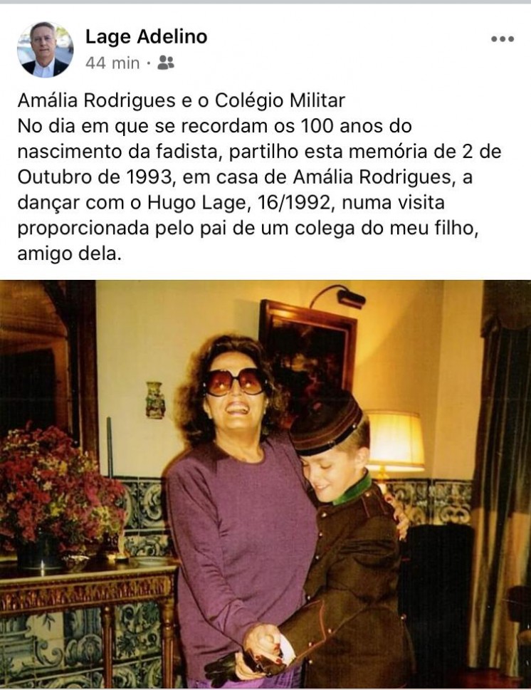 Amália Rodrigues e o Colégio Militar