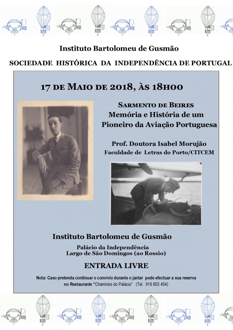 Conferência &quot;Sarmento Beires - 36/1903 - Memória e história de um pioneiro da aviação portuguesa&quot;